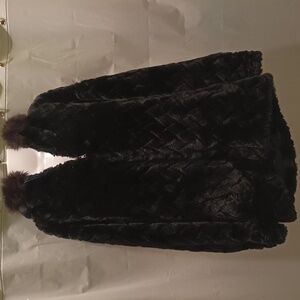 Gallery Black Faux Fur Jacket
